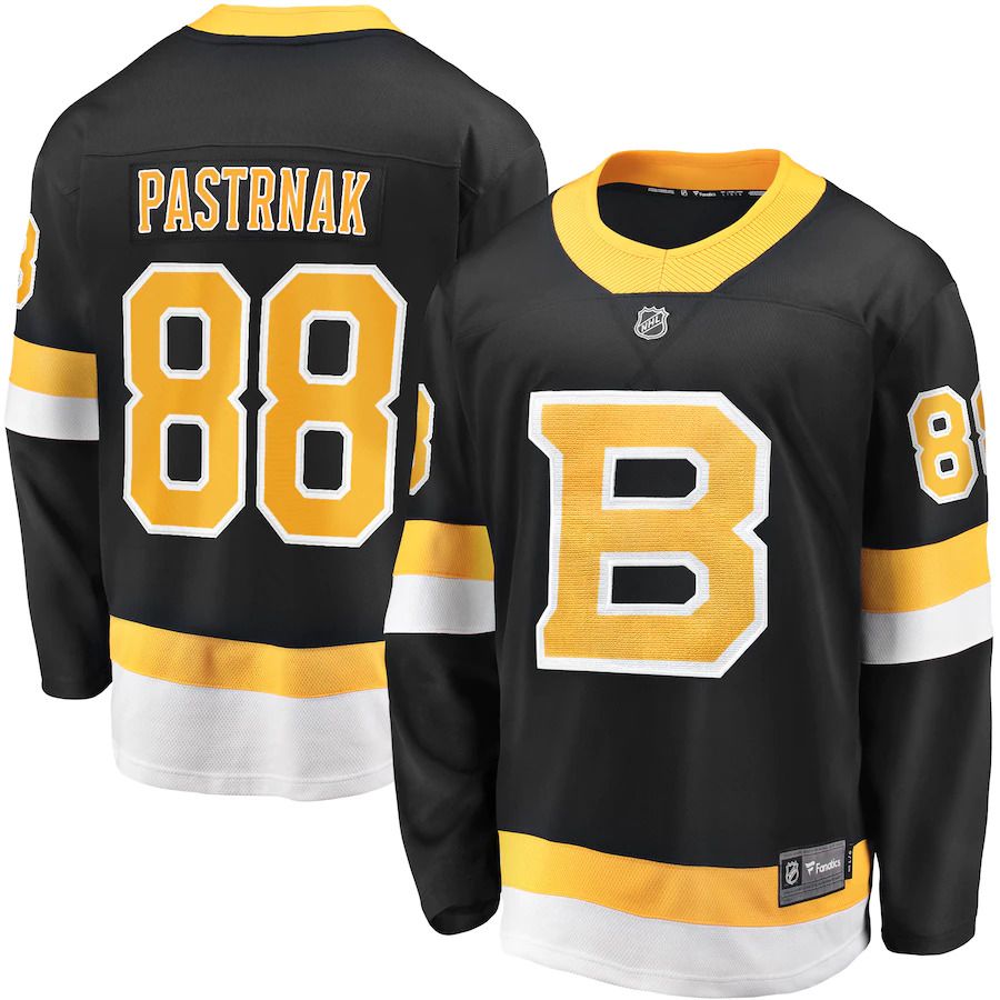 Men Boston Bruins #88 David Pastrnak Fanatics Branded Black Alternate Premier Breakaway Player NHL Jersey->boston bruins->NHL Jersey